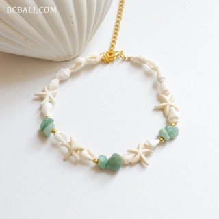Real Shell Bracelet with Natural Stone Best Quality
